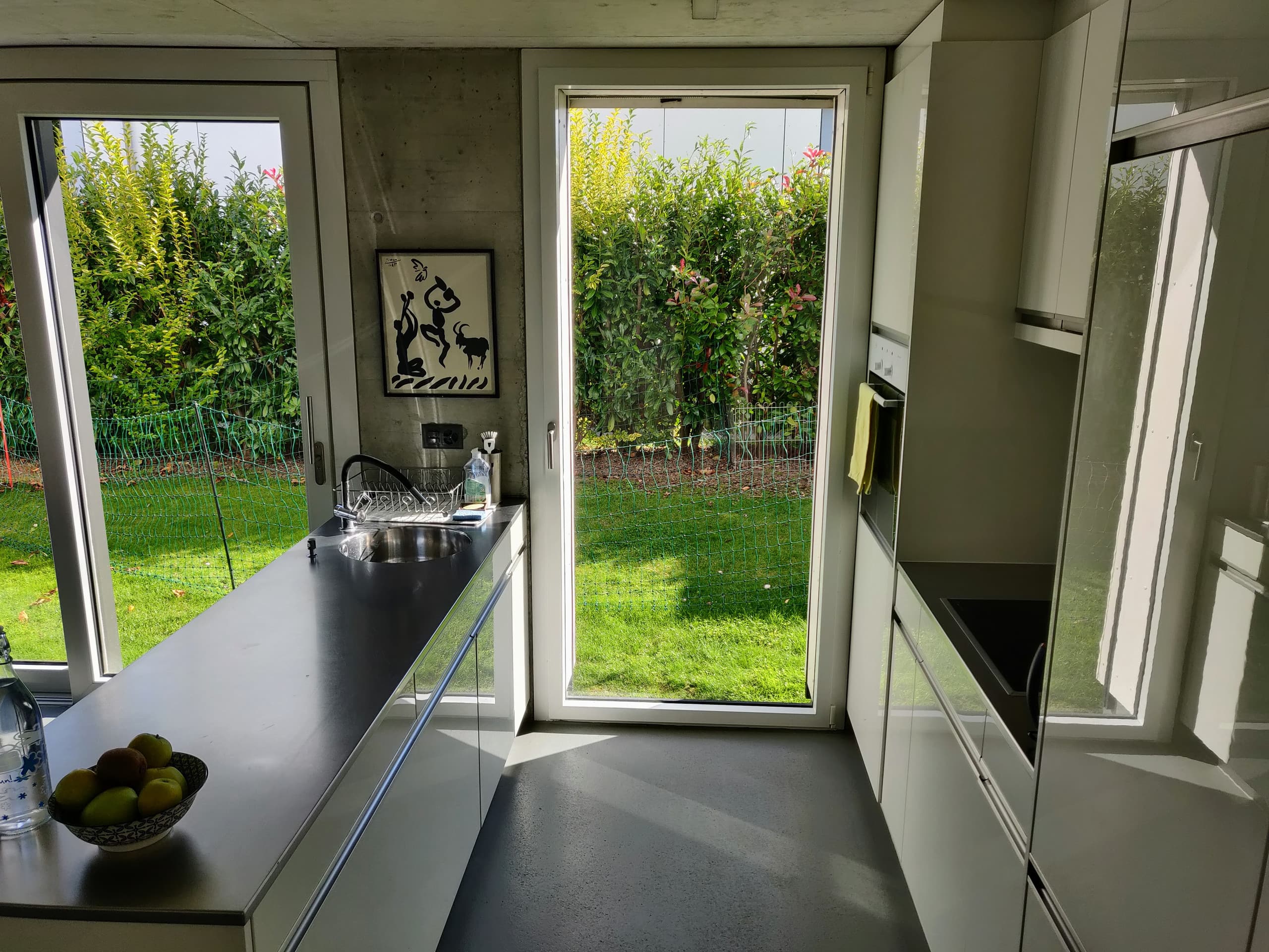 Vue de l'appartement au bord de l'eau, Bouveret